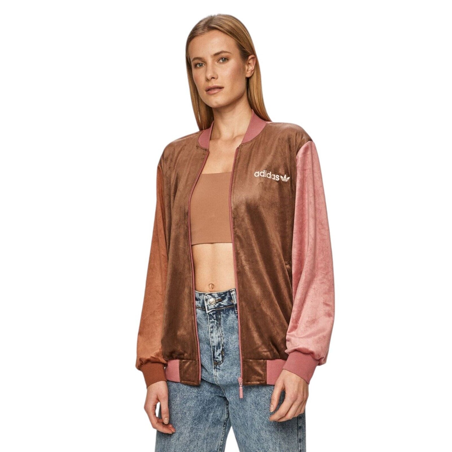 adidas Originals Womens Blouson Jacket Luxe Velour
